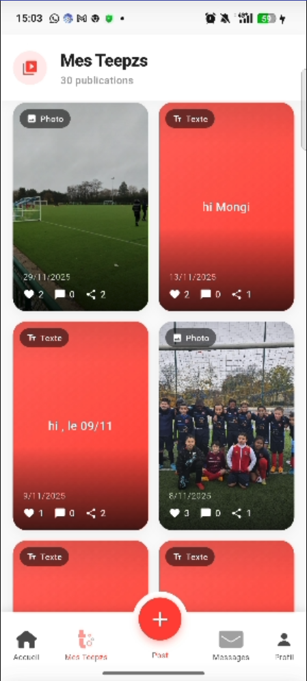 Teepzy App - Mes Teepzs