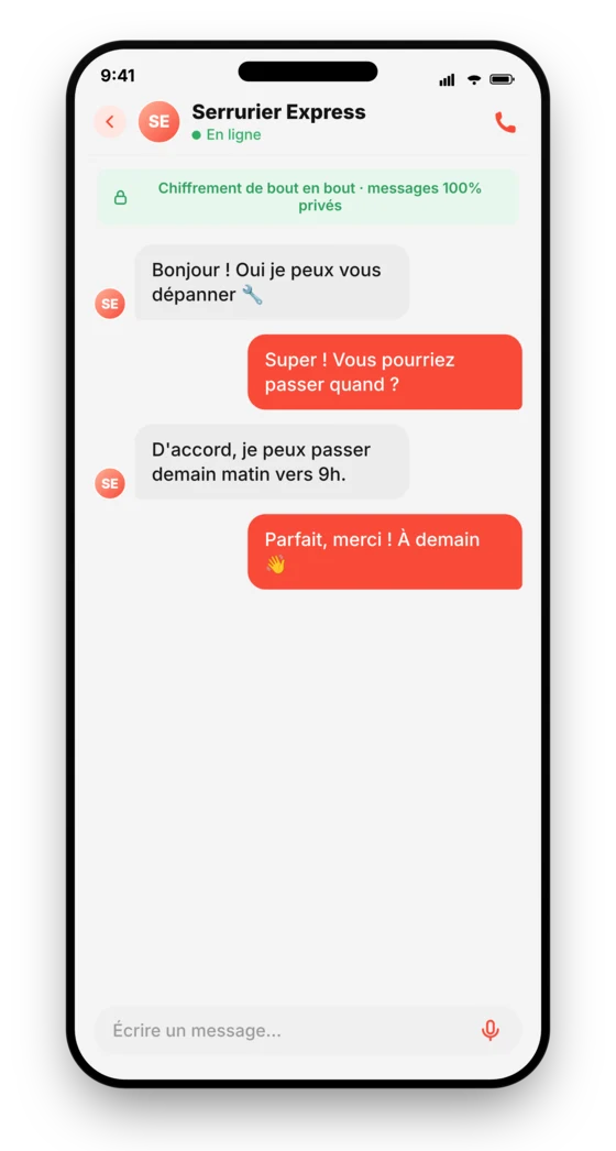 Messagerie privée et chiffrée